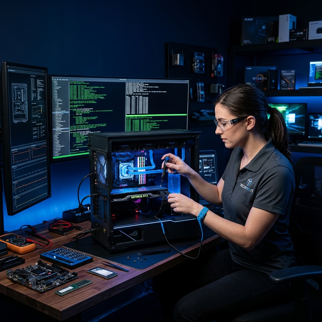 IT Experte bei der Arbeit